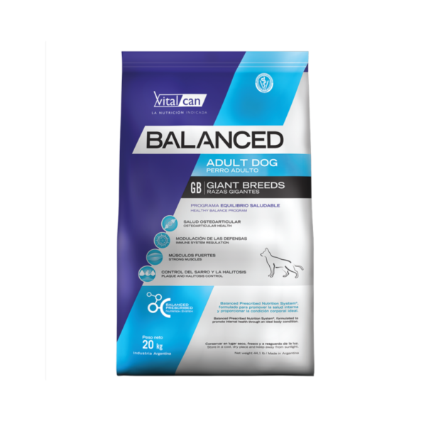 BALANCED ADULTO RAZA GIGANTE 20 KILOS