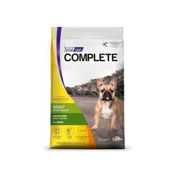 COMPLETE ALIMENTO PARA PERRO CONTROL DE PESO 20 KILOS